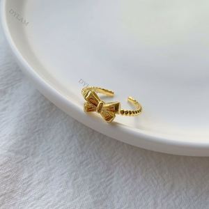 Dylam Fashion 18K Gold Plated <b>Silver</b> Open <b>Ring</b> Bow Promise <b>Ring</b> Cocktail Multi <b>Eternity</b> Engagement Wedding Band <b>Ring</b> for Women - Product Image 3
