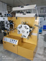 Nouvelle machine d'impression automatique à lavage à l'eau pour marquage, petite machine flexographique à ruban pour film TPU en rouleau, tricolore, 10-60m/min, 220V, pour vêtements 1