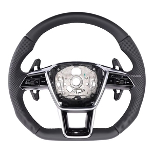 Volant en cuir LED M Sport avec palettes de changement de vitesse C8 multi-boutons compatible avec C8 A6 S6 <span class=keywords><strong>RS6</strong></span> A7 S7 7 A8 S8 Q7 Q8 - Product Image 6