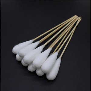 สำลีก้านตรวจภายในแบบใช้แล้วทิ้งทางการแพทย์ ขนาด 20 ซม. ผ่านการฆ่าเชื้อ ทำจากไม้ไผ่ หัวยาวพิเศษ บรรจุ 20 ชิ้นต่อแพ็ค - Product Image 2