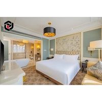 Suite de chambre d'hôtel 5 étoiles de luxe, mobilier en bois massif, design personnalisé, fabriqué par une usine de meubles en bois professionnelle