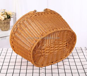 Nhỏ Cổ Điển Khách Sạn Nhà Hàng Tay Dệt Nhựa PP Mây Giỏ Bánh Mì Bánh Mì Tự Chọn Lưu Trữ Hiển Thị Thực Phẩm Nhỏ - Product Image 2