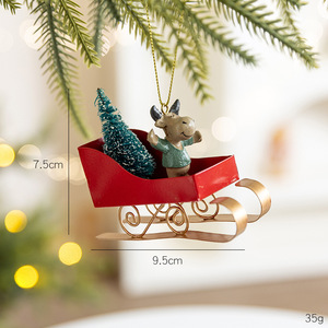 Creative Nordic Style Iron Art <b>Christmas</b> <b>Tree</b> Ornament Hot-Selling Personalized Sleigh Decorative <b>Christmas</b> Decorations - Product Image 6
