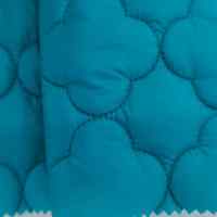Tissu matelassé brodé en nylon ripstop 100% imperméable et respirant, design élégant, 176g, couleur menthe, rayures verticales