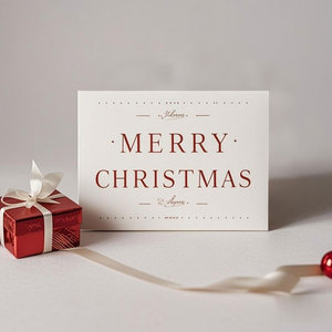 Cao Cấp Thiệp Chúc Mừng Thẻ In Bóng Cán Lời Mời Với Phong Bì Giấy Cá Nhân Thiết Kế Kỷ Niệm Thiệp Giáng Sinh - Product Image 2