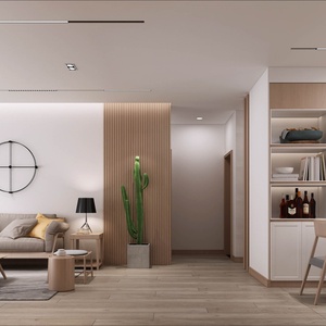 Meuble TV Minimaliste Personnalisé en Bois Massif : un Ensemble de Rangement et d'Organisation pour le Salon - Product Image 3