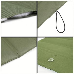 Coussin de siège vert minimaliste en promotion, facile à transporter, tapis de pique-nique simple pour la gym - Product Image 6