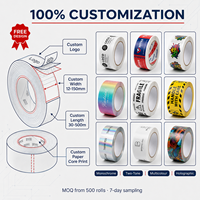 Cinta Adhesiva de Embalaje Personalizada con Logotipo Impreso, Cinta Adhesiva Bopp Transparente de Alta Resistencia para la Identidad Comercial Personalizada