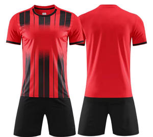 Jersey Sepak Bola Custom Pria Wanita Musim Panas Performa Kompetisi Latihan Cepat Kering 100% Poliester Anti-Bakteri - Product Image 5
