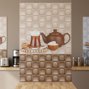 Modern Glossy Ceramic <b>Wall</b> Tiles 300x600 mm 3D Design 10mm Thick for Kitchen Construction Projects - Product Image 5