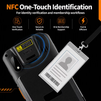 Collecteur de données portable robuste Android 14 de 5,45 pouces, direct usine, avec scanner de codes-barres 2D, 4G et Wi-Fi pour entrepôts frigorifiques