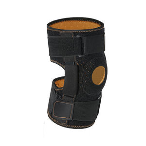 Genouillère ouverte réglable avec supports latéraux, soutien compressif pour le genou avec sangles auto-agrippantes pour le sport, la course à pied et le cyclisme - Product Image 1