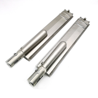Barbecue à gaz commercial moderne en acier inoxydable 304 OEM Chine avec 4 brûleurs et allumage électronique pour restaurants (vente en gros)