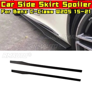 สเกิร์ตข้างรถยนต์ ลิปสปอยเลอร์ ตัวต่อขยายดิฟฟิวเซอร์ สำหรับ Mercedes Benz C-Class W205 2015-2021 ชุดแต่งสเกิร์ตข้าง - Product Image 2