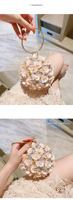 2024 YCH fait à la main taille haute sac de soirée joli pour rose Floral PC matériel à la mode décontracté dames sacs à main de fête de mariage