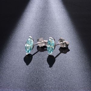 Orecchini Ruizuan in Argento Sterling per Donna, Gioielli Raffinati con Moissanite Verde Taglio Marquise, Stile Vintage alla Moda - Product Image 3