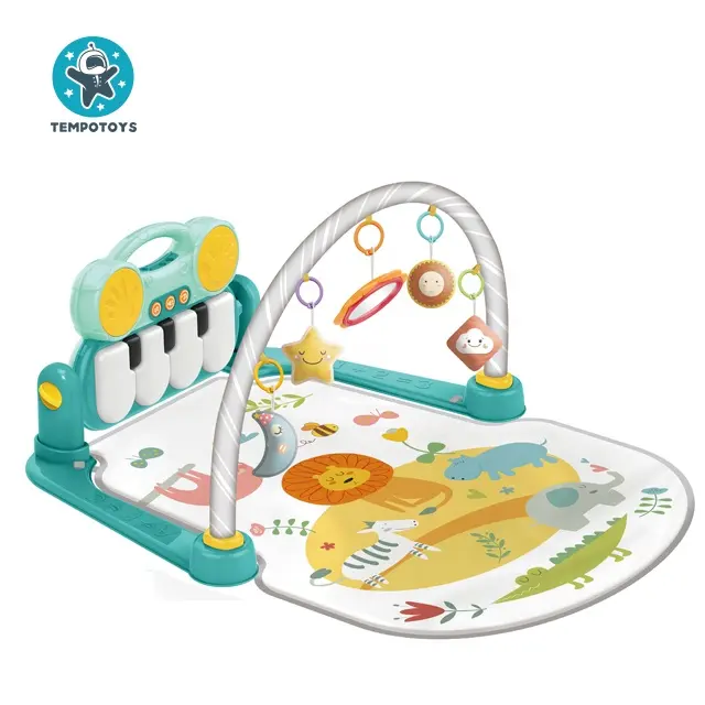 Tempo Toys Baby Play Mat Activity Gym Mat With Piano & Rattles Baby Toys Sleep Soothing Playmat Newborn Baby Play Mat