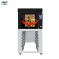 Nouveau four à air chaud numérique rotatif à 360°, 5/8/10/12 plateaux, four à convection à chauffage uniforme 3D pour maïs, pizza, poulet rôti, pâtisseries