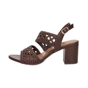 Sandalias de Tacón para Mujer Marco Tozzi, Color Marrón, Tacón de 7 cm, Talla 36, Diseño con Correa Tejida - Product Image 1