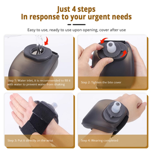 Leakproof Drinking Gym Wrist <strong>Water</strong> <strong>Bottle</strong>, Motivational Plastic <strong>Water</strong> <strong>Bottles</strong> <strong>Carry</strong> <strong>Strap</strong> <strong>for</strong> Fitness, Outdoor Sports - Product Image 5
