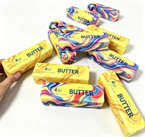 Popular Strawberry Milk Stick Slow <b>Rebound</b> Butter Colorful Unisex Stress Relief Squeeze Toy for 14 Years & up - Product Image 6