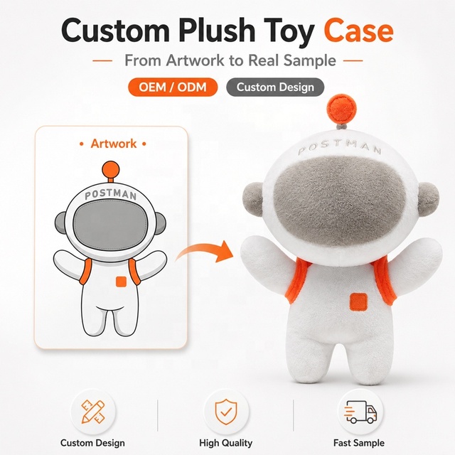Custom Plushie Soft Stuffed Doll From Artwork to Robot Plush Toy Kids Gift Personalized Plush Toy Manufacturer