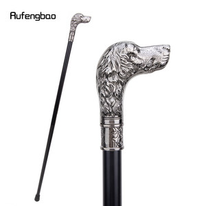 Canne de marche élégante en forme de chien léopard en acier au carbone pour messieurs - Product Image 1