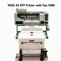 Imprimante DTF industrielle A2+ 45 cm avec double tête i1600, four de séchage automatique et secoueur de poudre pour T-shirts personnalisés et uniformes scolaires