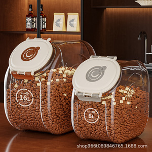 Cat Food <b>Bin</b> Dog Food Storage Container 16L 8L Airtight Moisture Proof Sealed Pet Food Storage Household Container - Product Image 4