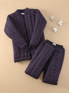 Conjunto de Chaqueta Bomber Hecha a Mano y Pantalones de Cintura Alta para Hombre, Invierno, Grueso, Cálido, Holgado, con Estampado de Corazones, Estilo Urbano para Papá y Abuelo - Product Image 3