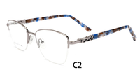 Nouvelles Lunettes Optiques Métalliques Durables pour Femmes, Design Tendance, Verres à Transition de Couleur, Haute Qualité
