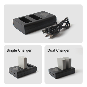 สำหรับ Olympus <span class=keywords><strong>OM</strong></span> D E <span class=keywords><strong>M1</strong></span> E M5 E M5 <span class=keywords><strong>II</strong></span> Pen F Pen E P5 Stylus 1 1s ชุดชาร์จแบตเตอรี่กล้องแบบเร็วพร้อมไฟ LED USB-C ช่องคู่ รุ่น BLN-1 - Product Image 3