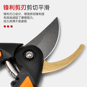 Lu Ban's Work Pruning Shears Alloy Steel 10-20 Mm Manual For Branches Cutting - Product Image 4