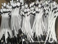 Grosir disesuaikan kabel Data ultra-cepat warna cairan silikon ponsel kabel pengisi daya tebal anti-kerusakan PVC tipe-c
