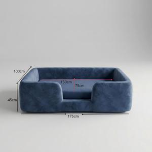 Lit de sol pour enfants en mousse souple et sûre, design Montessori OEM, matelas pour bébé, 175*100*45cm, lavable, en velours, pour chambre à coucher - Product Image 2