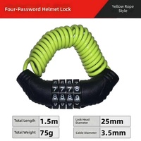 Cadenas universel en acier à câble pour motos/vélos électriques/casques |   Verrou de sécurité antivol portable pour VTT/vélos de route