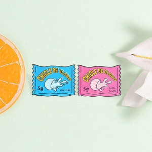 Set de Pines Esmaltados Retro Creativos con Diseño de <span class=keywords><strong>Chicle</strong></span> de Globo, Insignia Metálica Elegante, Pin de Solapa de <span class=keywords><strong>Chicle</strong></span>, Decoración, Regalo - Product Image 1