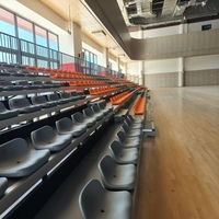 Système de sièges télescopiques rétractables JY-706 pour terrain de basket-ball, gymnase intérieur, stade, gradins pliants