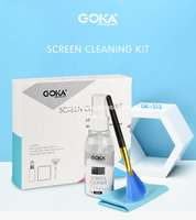 Kit di Pulizia per Schermi LCD 3 in 1 con Spazzola, Spray e Panno, Personalizzabile OEM