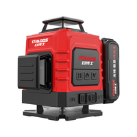Niveau laser rouge 3D 4D 8 12 16 lignes rotatif à 360°, outil de marquage professionnel pour la construction en extérieur, batterie au lithium
