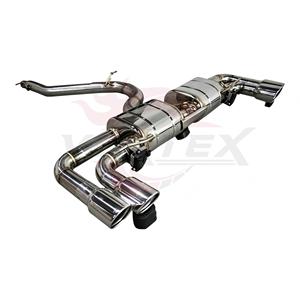 ชุดท่อไอเสียแบบ Catback สแตนเลสขัดเงา Vortex Mirror พร้อมวาล์วและปลายท่อแบบ Quad สำหรับ Audi TTS TT 8S 2.0T ปี 2014-2024 ชุดแต่งสำหรับรถแข่ง - Product Image 4