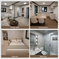 Casa Contenedor Expandible Premium de 40 pies con 4 Dormitorios para Familias Numerosas, Residencia Modular Prefabricada