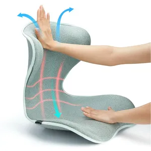 Office Chair Car Chair Pad and Cushion Relief Lower Back Tailbone Hip Pain Back Support Pillow Foam Lumbar Seat Cushion