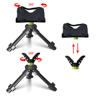 OEM Hauteur réglable 360° °   Mini trépied court en aluminium à tête rotative pour la chasse et le tir