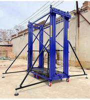 Plateforme de travail élévatrice mobile électrique avec commande sans fil et entraînement par vérin hydraulique pour la construction