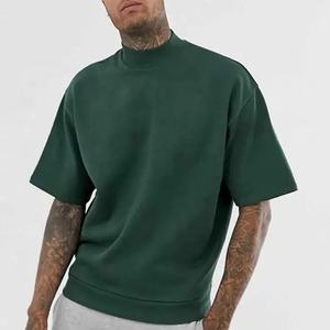 T-shirt ample pour homme, 100% coton, épaules tombantes, streetwear, qualité, logo personnalisé, t-shirt uni pour homme - Product Image 5