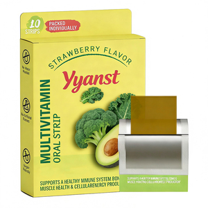 Tiras Orales Multivitamínicas Veganas de Rápida Absorción para Adultos, Sin Gluten, con Extractos Vegetales, Favorecen el Control Diario de la Salud, OEM/ODM - Product Image 1