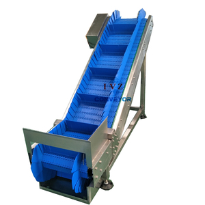 IVZ Förderband Lebensmittelgeeignetes Geneigtes Modulares Gurtförderband mit Polyurethan-Gurt Einstellbare Geschwindigkeit & Langlebig/Einfach zu Reinigen - Product Image 1