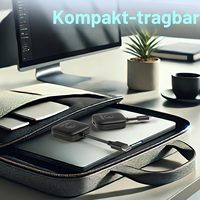 MINIX Wireless untuk Dongle Dual USB-C ke WiFi 24G/5G untuk Jangkauan 164FT/50M 1080p Plug & Play untuk TV/PC/Laptop