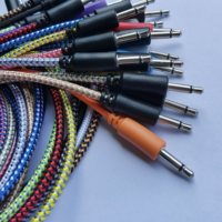 Câble de raccordement Eurorack Modular Synth 35 mm Jack MONO en nylon tressé personnalisé